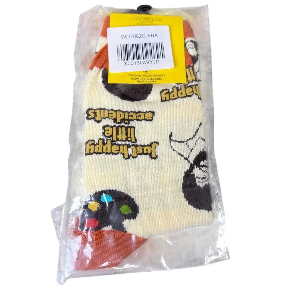 Ooh Geez! Socks NWT Bob Ross Women One Size Fits